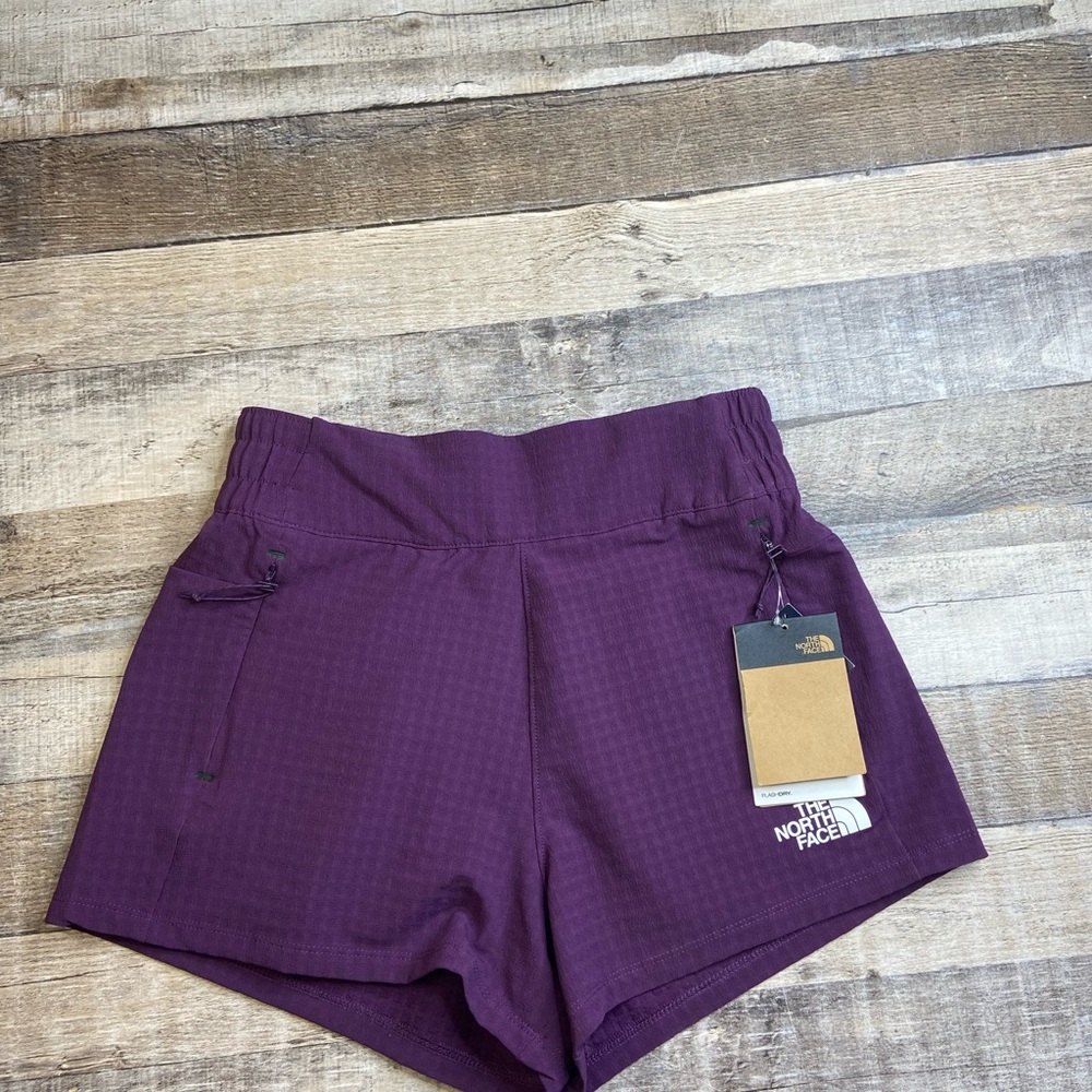 The North Face Women's Purple Shorts Grid Flash Dry Tech Tekware